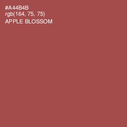 #A44B4B - Apple Blossom Color Image